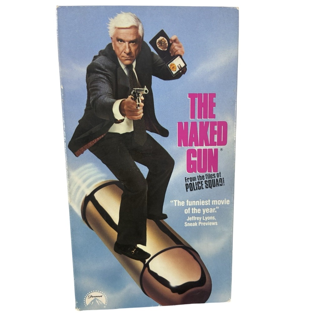 The Naked Gun VHS Tape 1988 From The Files of Police Squad
